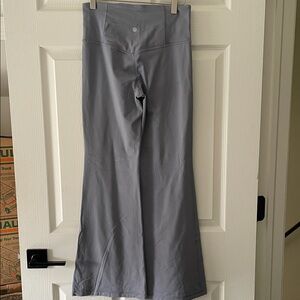 Athleta Elation Flared Yoga Pants in Light Gray